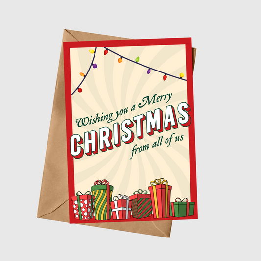 Wishing You A Very Merry Christmas From All Of Us