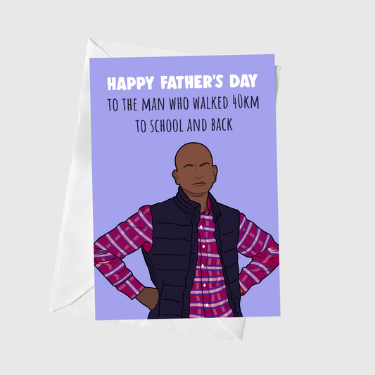 To The Man Who Walked 40km To School And Back