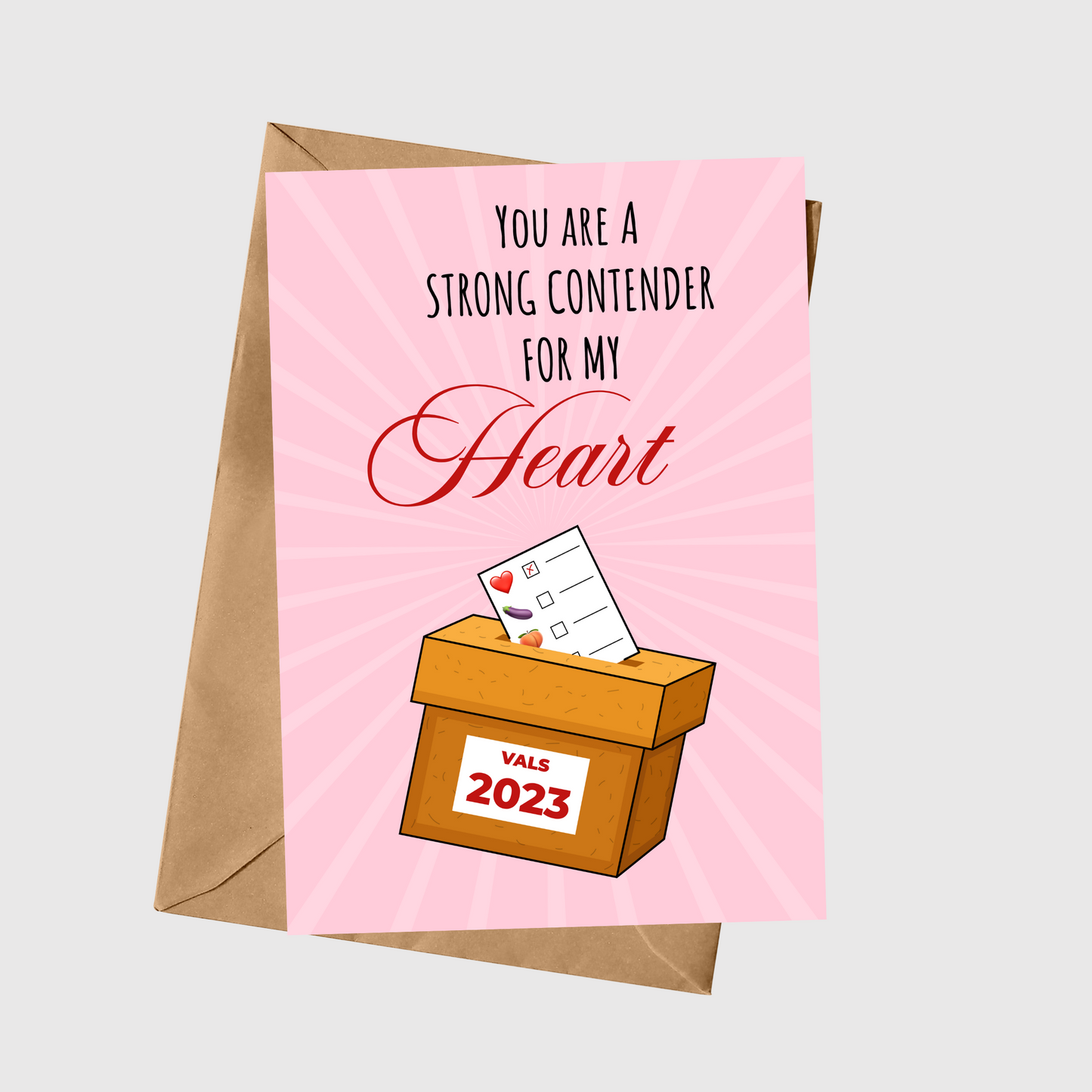 You Are A Strong Contender For My Heart