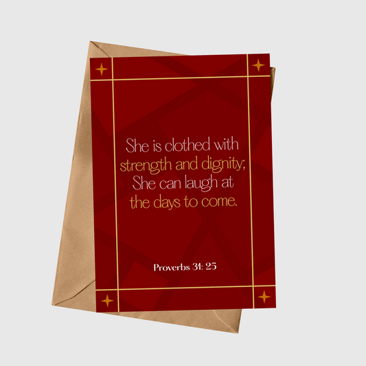 Proverbs 31:25