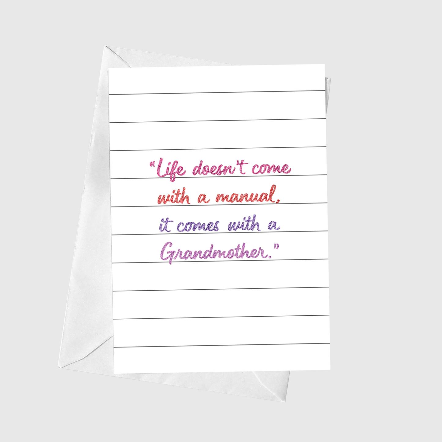 Life Doesn’t Come With A Manual