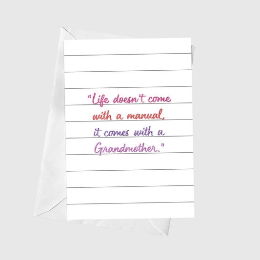 Life Doesn’t Come With A Manual