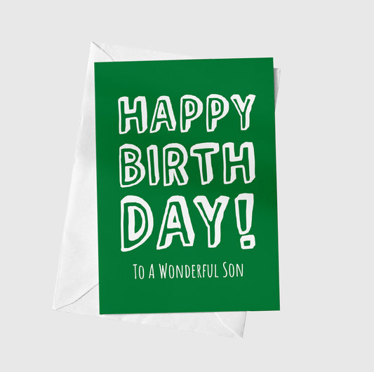To A Wonderful Son