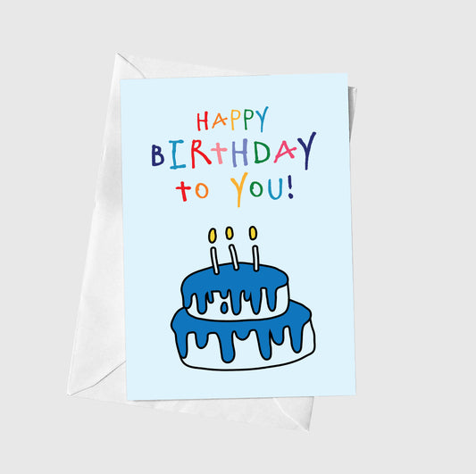 Happy Birthday To You - Blue