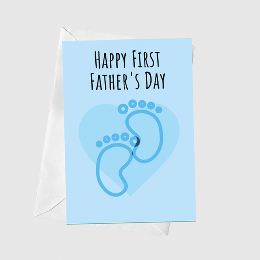 First Fathers Day - Blue