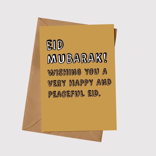 Happy & Peaceful Eid