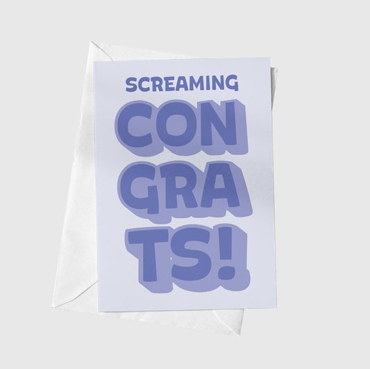 Screaming Congrats!