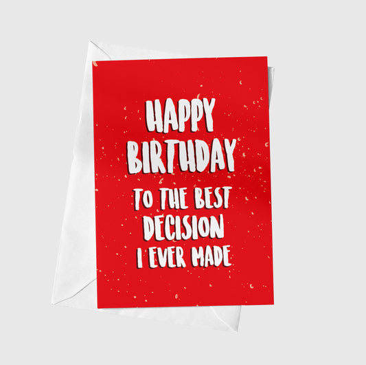 My Best Decision