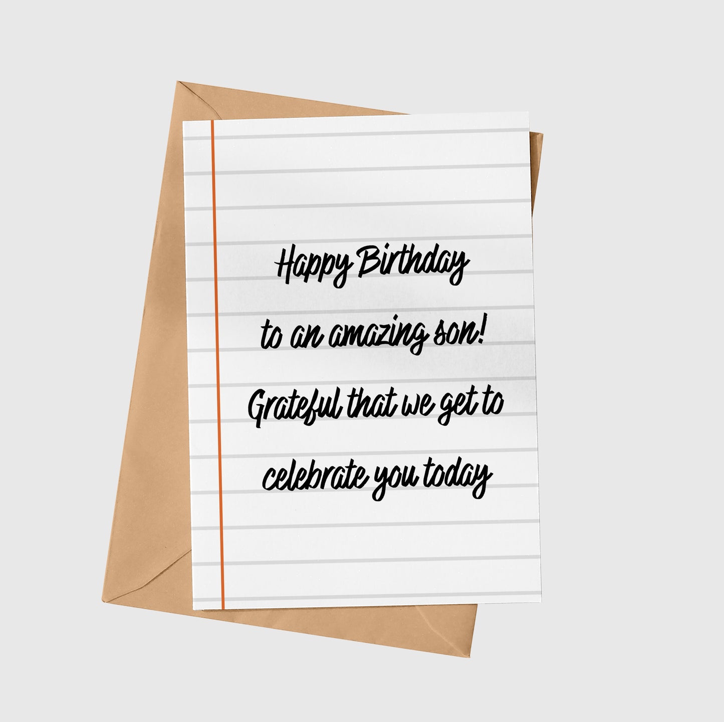 To An Amazing Son!