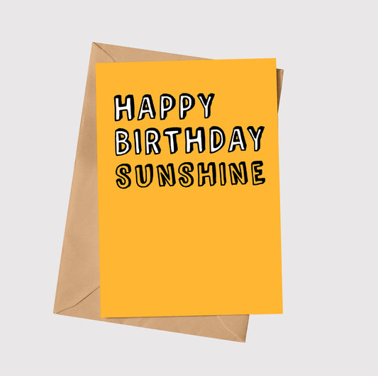 Happy Birthday Sunshine